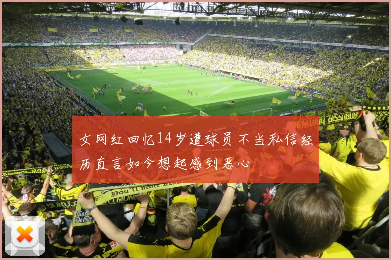 女网红回忆14岁遭球员不当私信经历直言如今想起感到恶心